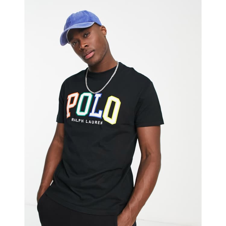 Polo Ralph Lauren ombre logo classic oversized fit T-shirt in black