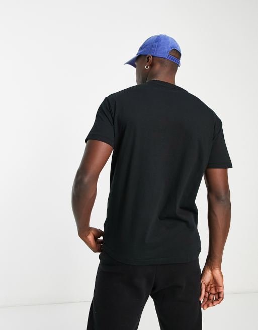 Oversized Fit Polo Shirt with Motif - Black/Atlanta - Men