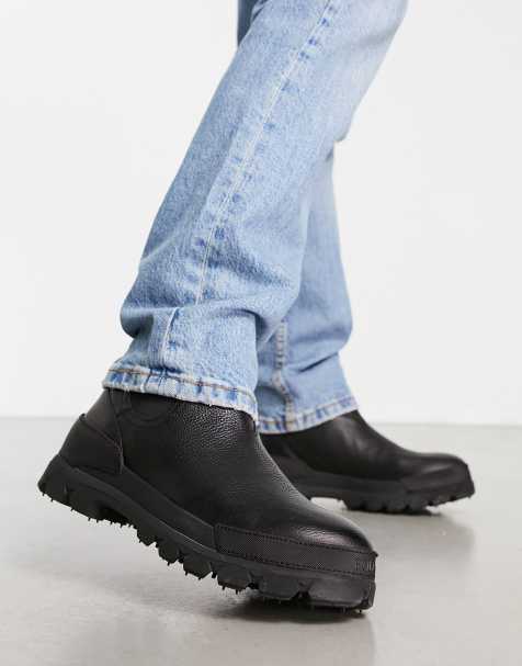 Polo Ralph Lauren oslo chunky chelsea boot in black - view 1