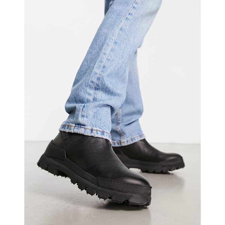 Polo Ralph Lauren oslo chunky chelsea boot in black | ASOS