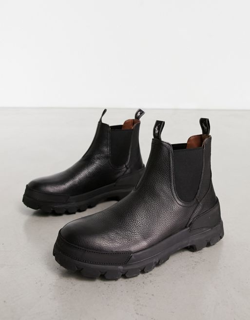 Polo Ralph Lauren Oslo chunky chelsea boots in black | ASOS