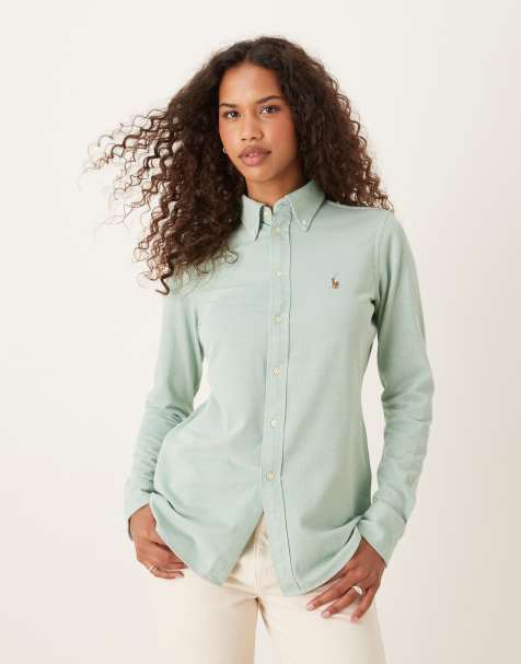 Polo Ralph Lauren - Overhemd met iconisch logo in groen - view 1