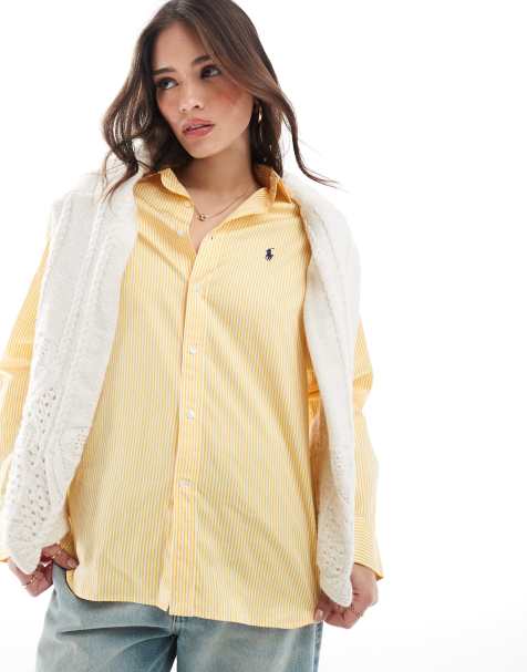 Polo Ralph Lauren - Overhemd met logo in geel - view 1