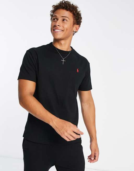 Polo Ralph Lauren oversized heavyweight t-shirt in black with pony logo |  ASOS