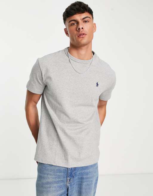 Polo Ralph Lauren oversized heavyweight t-shirt in gray with pony logo ...