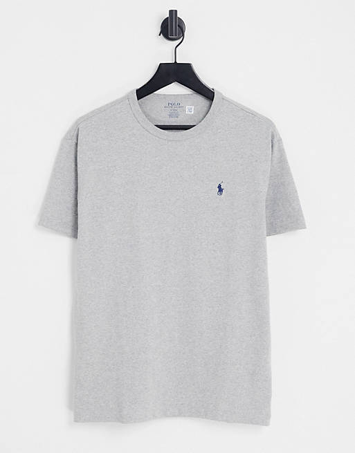 Polo Ralph Lauren oversized heavyweight t-shirt in grey with pony logo ...