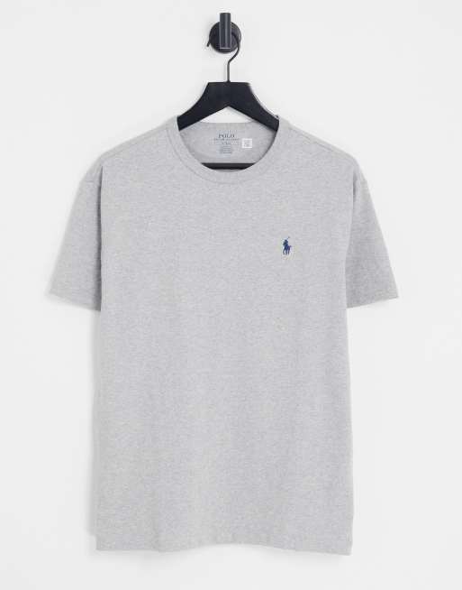 Polo Ralph Lauren oversized heavyweight t-shirt in grey with pony logo |  ASOS