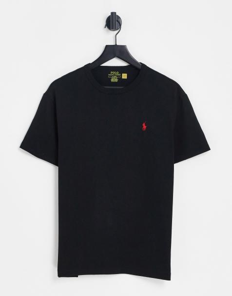 Polo Ralph Lauren - Oversized kraftig T-shirt i sort med ponylogo - view 1