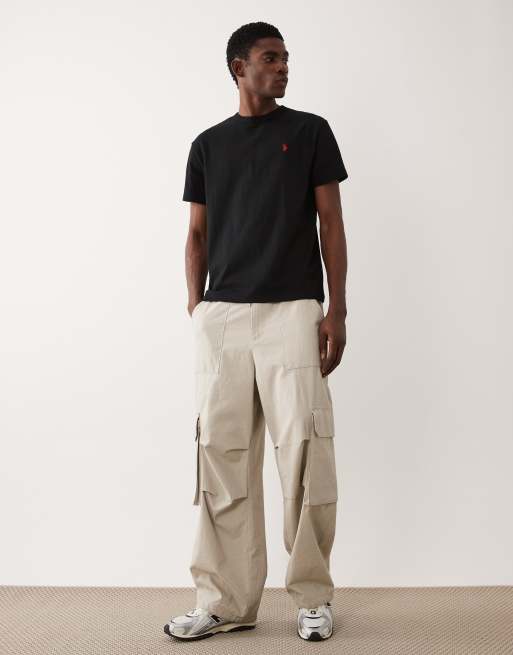 Polo Ralph Lauren - Oversized og kraftig sort T-shirt med ikonlogo, 2 af 5