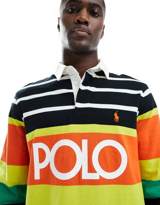 Polo Ralph Lauren Oversized rugbyshirt met logo op de voorkant