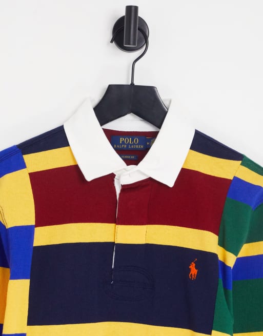 Polo Ralph Lauren  oversized stripe rugby polo in red cut & sew stripe, 2 of 4