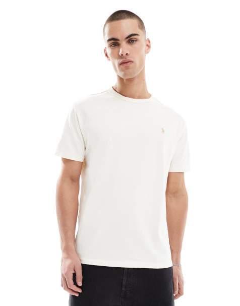 Polo Ralph Lauren - Oversized T-shirt met logo in crème - view 1