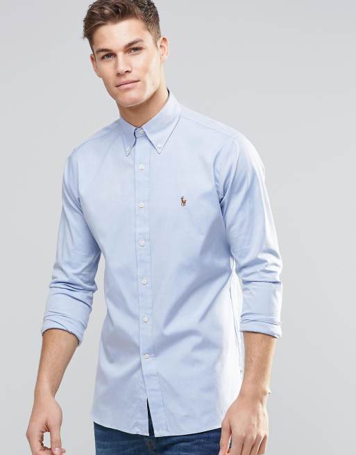 Blue Cotton Oxford shirt, Polo Ralph Lauren