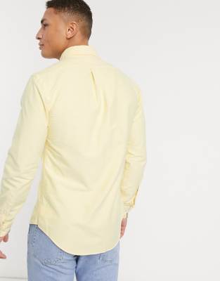 yellow ralph lauren oxford shirt