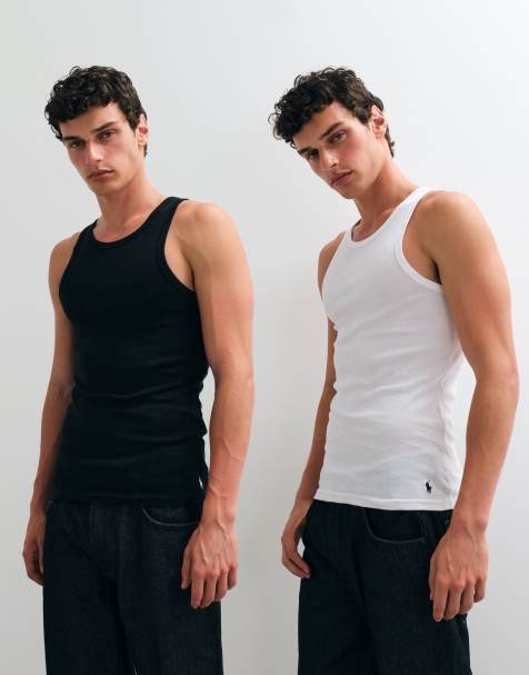 Polo Ralph Lauren pakke med 2 tanktoppe i hvid og sort - view 1