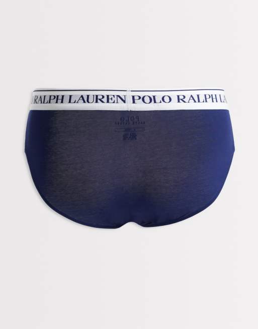 Polo Ralph Lauren - Pakke med 3 par briefs i blå/marineblå/grå, 3 af 3