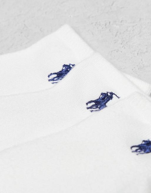 Polo Ralph Lauren - Pakke med 3 par hvide usynlige sokker, 3 af 3
