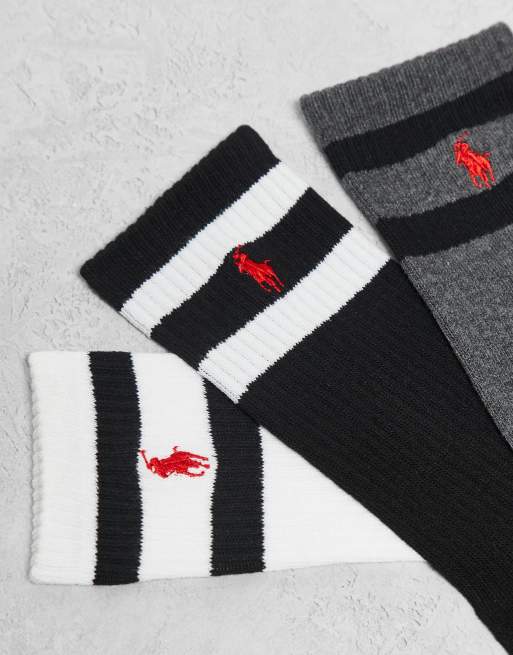 Polo Ralph Lauren - Pakke med 3 par multifarvede sokker, 3 af 3