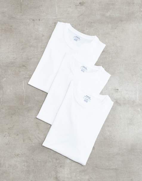 Polo Ralph Lauren pakke med 3 undertrøjer med rund hals i hvid - view 1