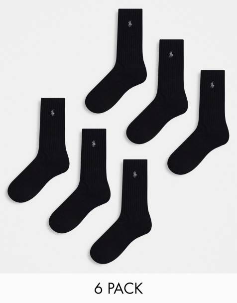 Polo Ralph Lauren - Pakke med 6 par sorte sportssokker med ponylogo - view 1