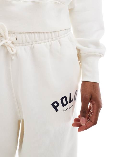 Polo Ralph Lauren - Pantalon de jogging d'ensemble ample - Blanc cassé, 5 de 5
