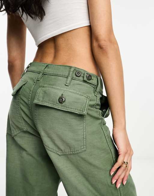 Polo Ralph Lauren - Pantalon style militaire plat sur le devant - Vert olive, 3 de 4