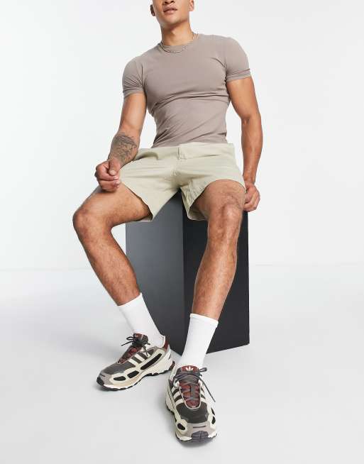 Polo Ralph Lauren - Pantaloncini chino prepster classic fit beige con logo del pony, 3 di 4