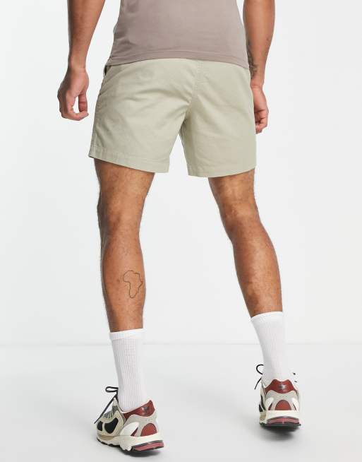 Polo Ralph Lauren - Pantaloncini chino prepster classic fit beige con logo del pony, 4 di 4