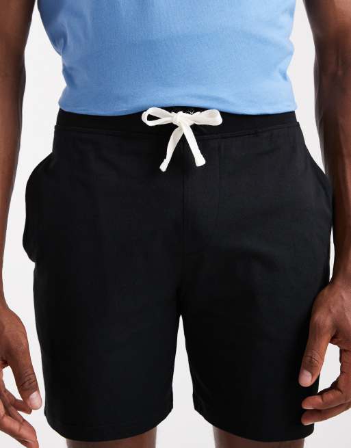Polo Ralph Lauren - Pantaloncini da casa slim neri con logo, 4 di 5