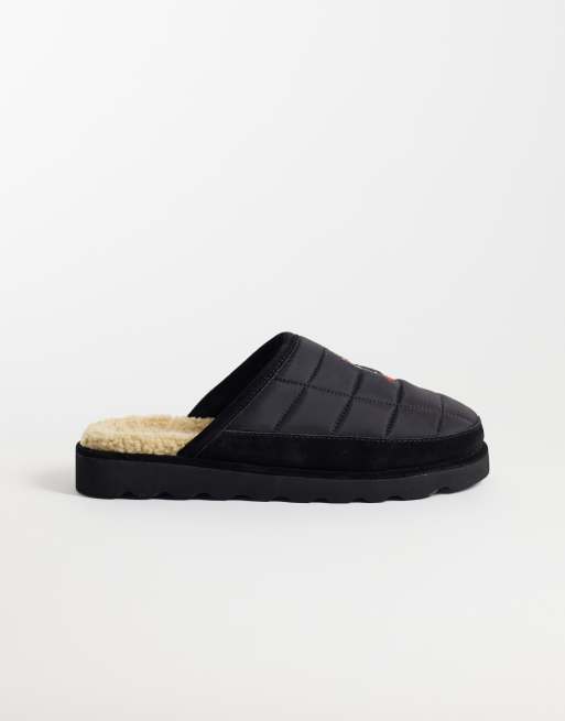 Polo Ralph Lauren pantuflas Bear Reade tipo mule en negro, 1 de 5