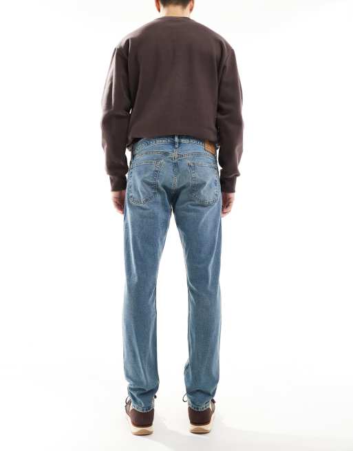 Polo Ralph Lauren – Parkside – Straight-Fit-Jeans in mittelblauer Waschung mit niedrigem Bund und Markenlogo auf Gesäßtasche, 2 von 5