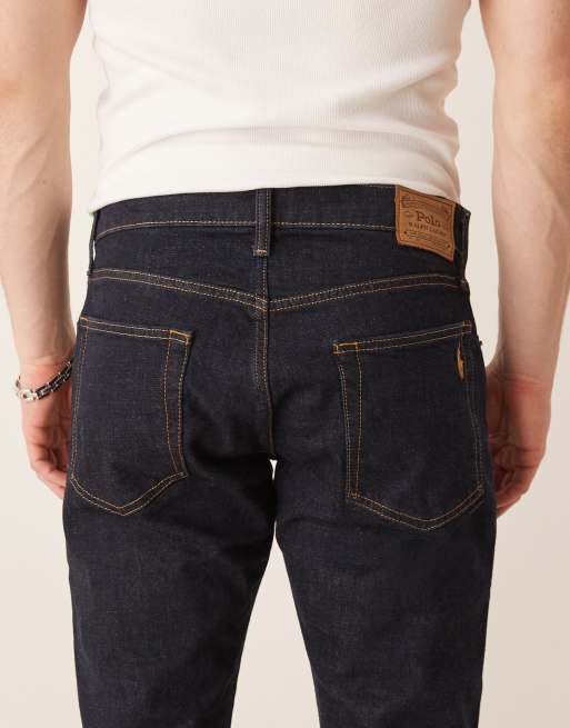 Polo Ralph Lauren – Parkside – Straight Jeans in dunkler Waschung mit Markenlogo, 4 von 5