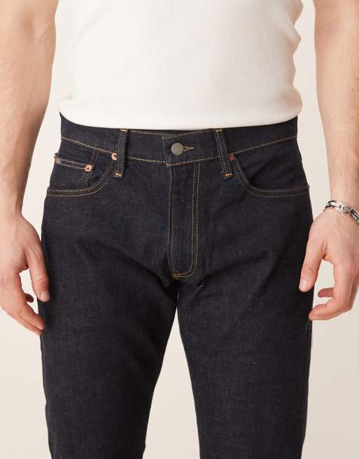 Polo Ralph Lauren – Parkside – Straight Jeans in dunkler Waschung mit Markenlogo, 5 von 5