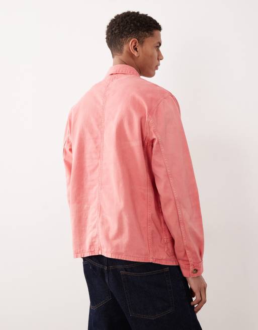 Polo Ralph Lauren patch pocket chino shirt jacket in faded red, 3 of 5
