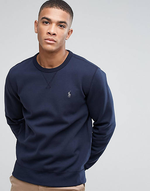 Polo Ralph Lauren Performance Crew Neck Sweatshirt in Navy | ASOS