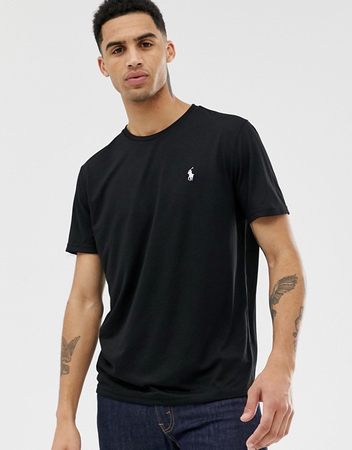 Polo Ralph Lauren performance player logo t-shirt in black | ASOS