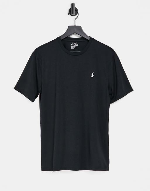 Polo Ralph Lauren player logo t-shirt in black marl