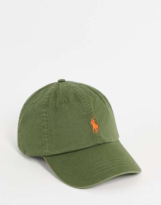 Polo Ralph Lauren Pet in olijfgroen met ponylogo ASOS