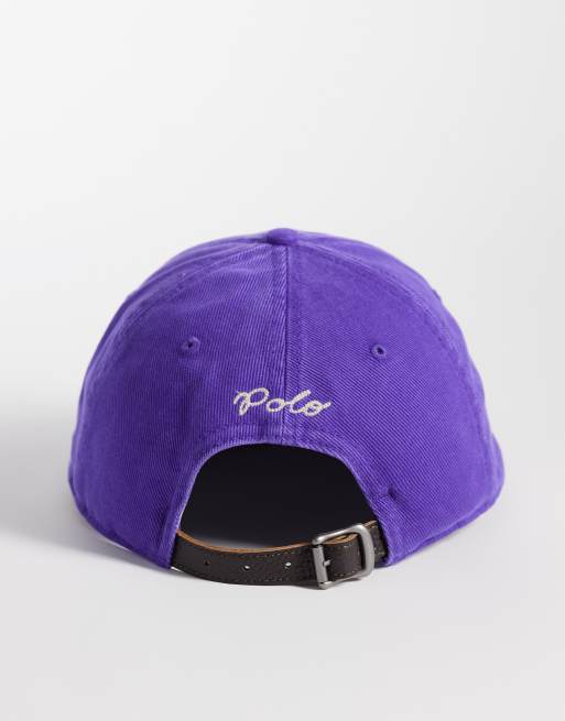 Polo Ralph Lauren pet met groot logo in paars, 3 van 3