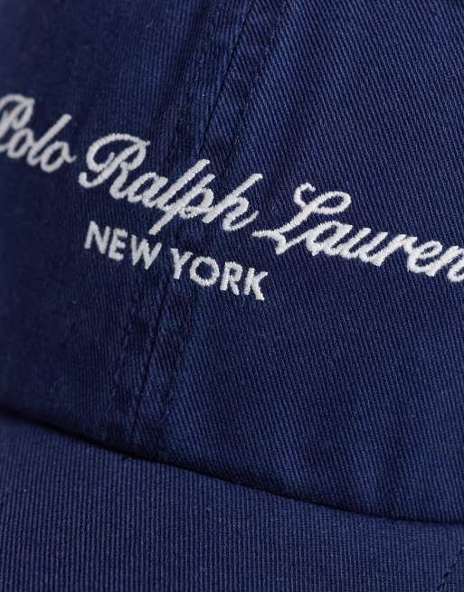 Polo Ralph Lauren pet met scriptlogo in marineblauw, 2 van 3