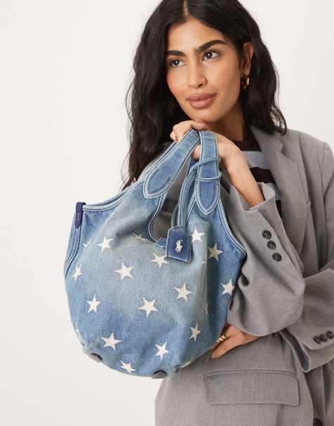 Polo Ralph Lauren - Petit cabas à imprimé étoiles - Bleu - view 1