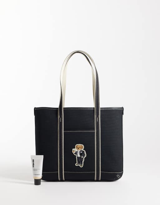 Polo Ralph Lauren petit cabas à imprimé ours noir, 2 de 4