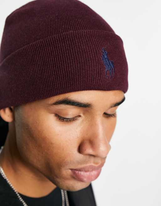 Maroon ralph sale lauren hat