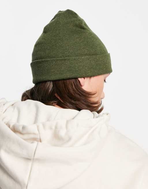 Polo Ralph Lauren pima cotton beanie in olive green with logo | ASOS