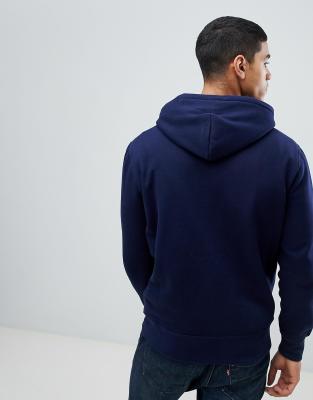 polo ralph lauren plain jersey zip up hoodie