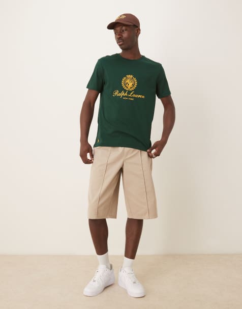 Polo Ralph Lauren - Plastisol - T-shirt verde scuro con stemma del logo - view 1