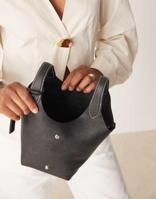 Polo Ralph Lauren - Play - Borsa nera piccola a tracolla 100% pelle, 3 di 4