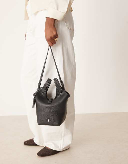 Polo Ralph Lauren - Play - Borsa nera piccola a tracolla 100% pelle, 4 di 4