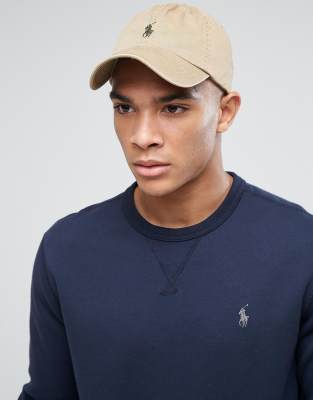 beige polo hat