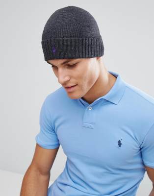 ralph lauren merino wool beanie
